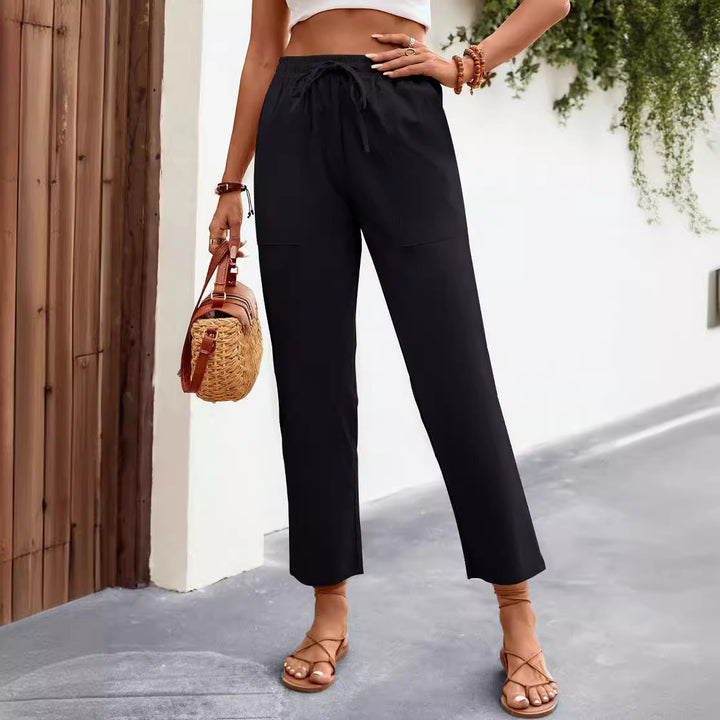 Damen Bequeme Freizeithose mit seitlichen Taschen Drune