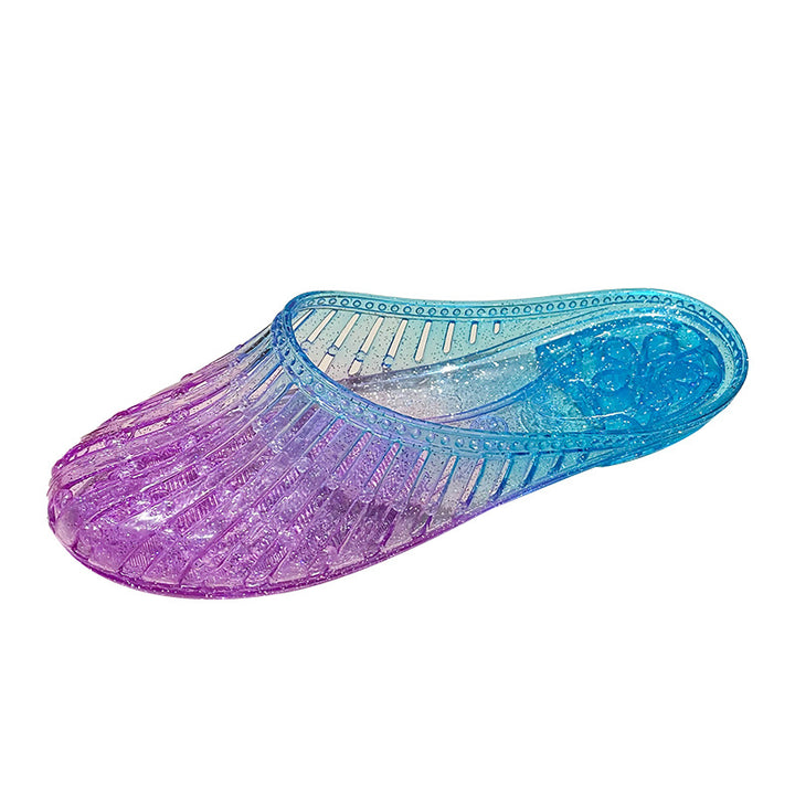 Damen Hochwertige und transparente Hausschuhe mit rutschfester Sohle Drune