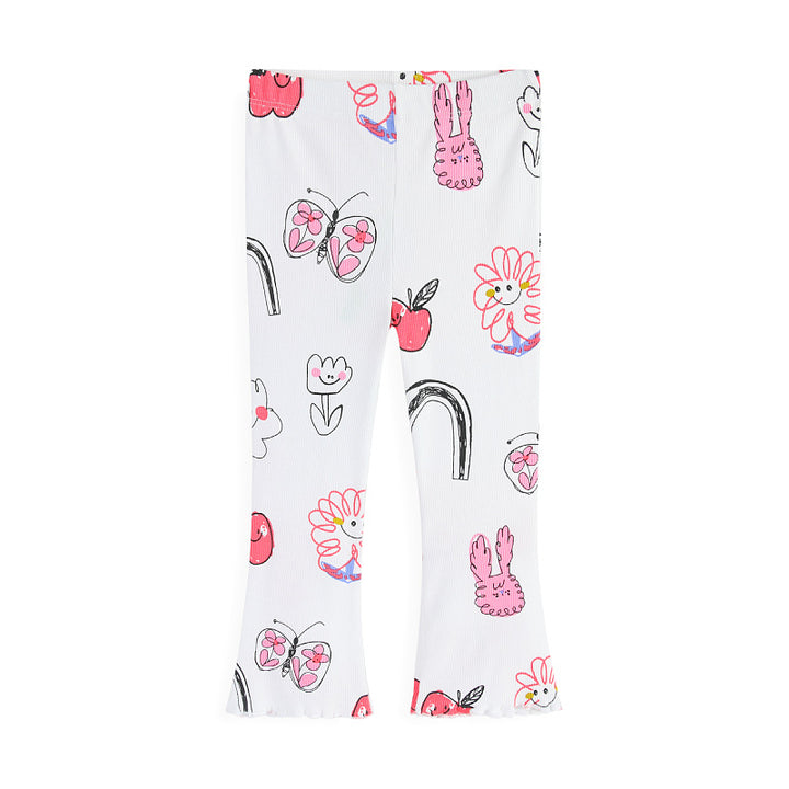 Mädchen Leggings mit buntem, verspieltem Motiv Drune