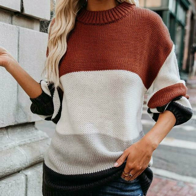 Drune | Gestreifter Strickpullover mit Doppelt Naht