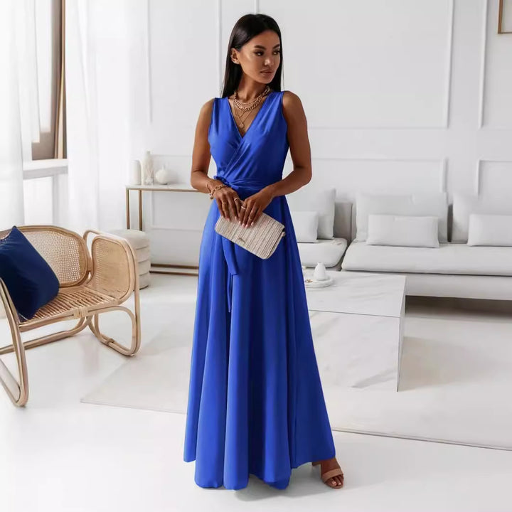 Damen Elegantes A-Linie Abendkleid Drune