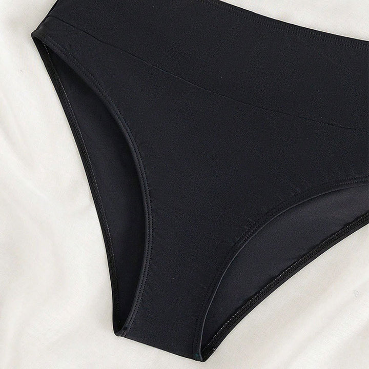 Damen Sport-Bikini mit hochtailliertem Slip und breiten Trägern Drune