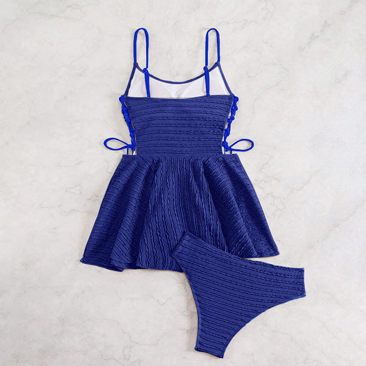 Damen lässiges Tankini-Set mit verspieltem Schnitt Drune
