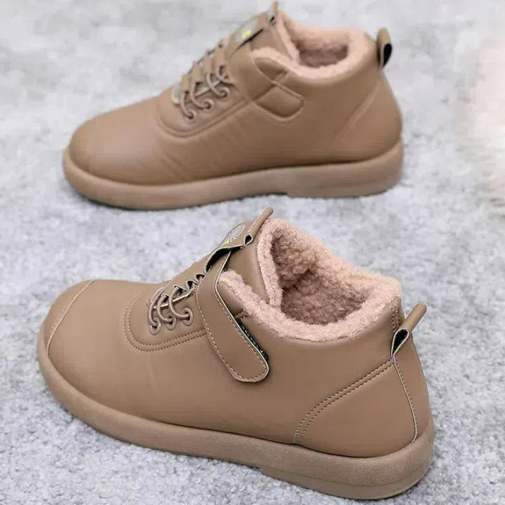 Damen Warme Winter-Sneaker mit weichem Innenfutter und rutschfester Sohle Drune