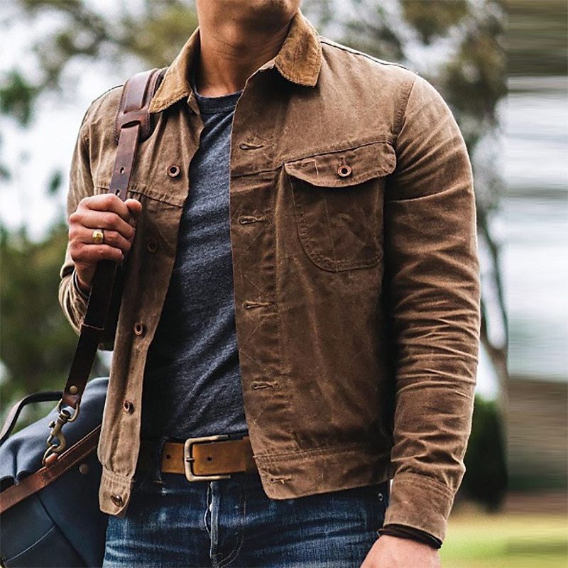 Herren Baumwolljacke mit praktischen Taschen und modernem Schnitt Drune