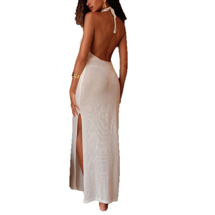 Damen Maxikleid aus luftiger Häkelstruktur mit einzigartigem Cut-Out Drune