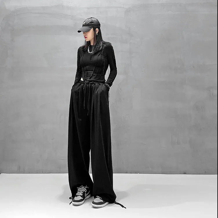 Damen Weite Jersey-Hose Drune
