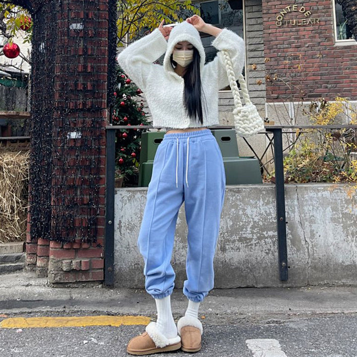 Damen bequeme Sweatpants mit Gummizug Drune