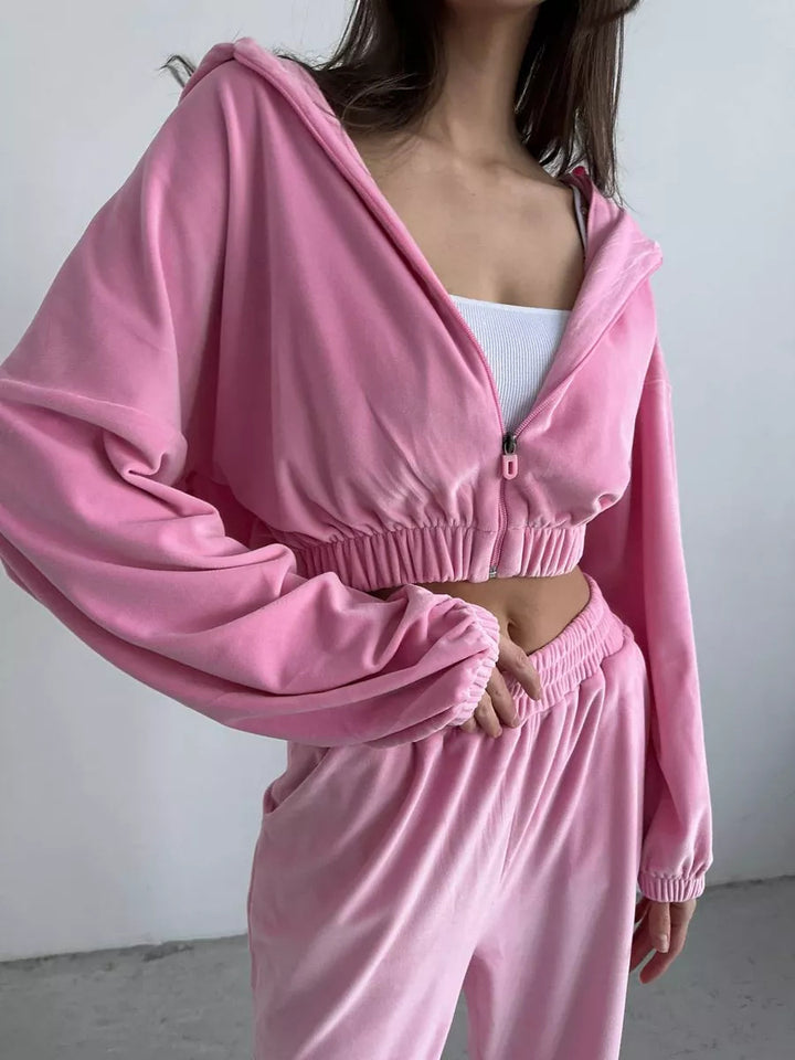 Damen bequeme Freizeitjacke mit elastischem Bund Drune
