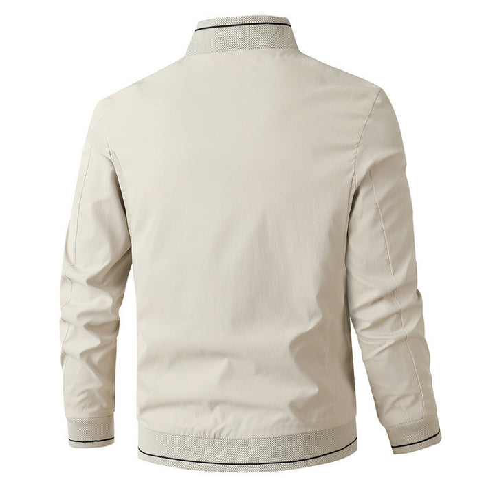 Herren modische Bomberjacke mit sportlichem Design und elastischen Bündchen Drune