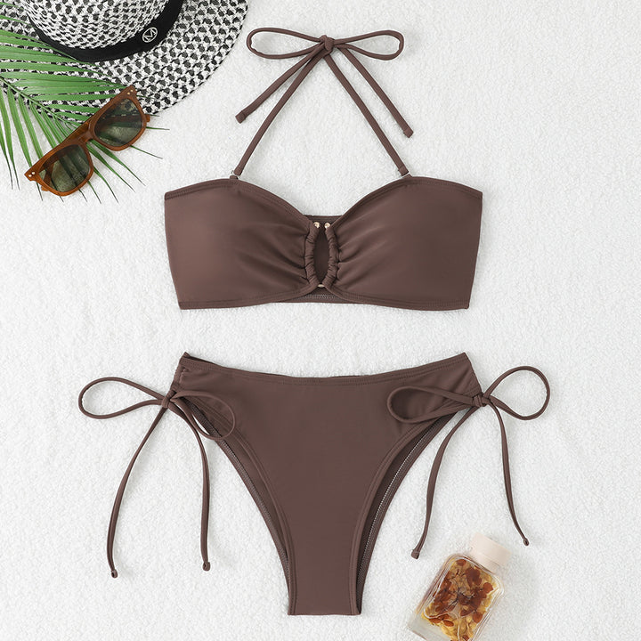 Damen Bandeau-Bikini-Set mit verstellbaren Trägern Drune