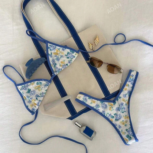 Damen Bikiniset mit floralem Design Drune