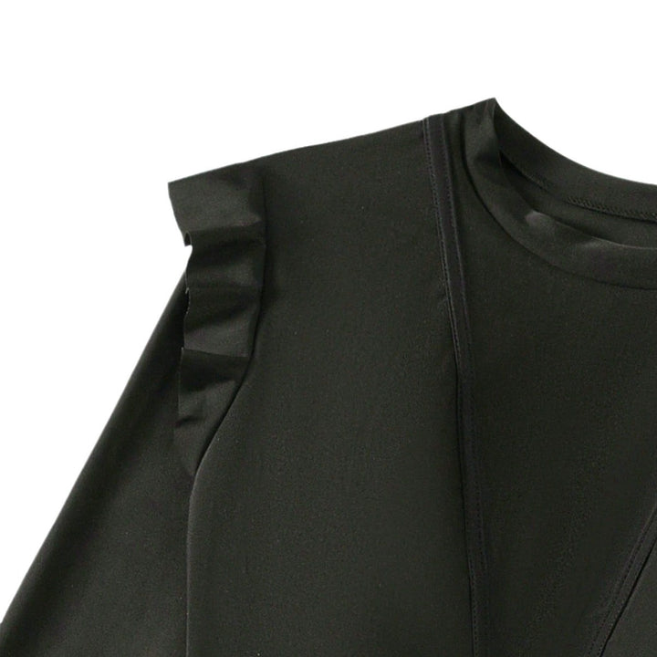 Damen modischer Schwimmanzug mit Rüschendetails Drune