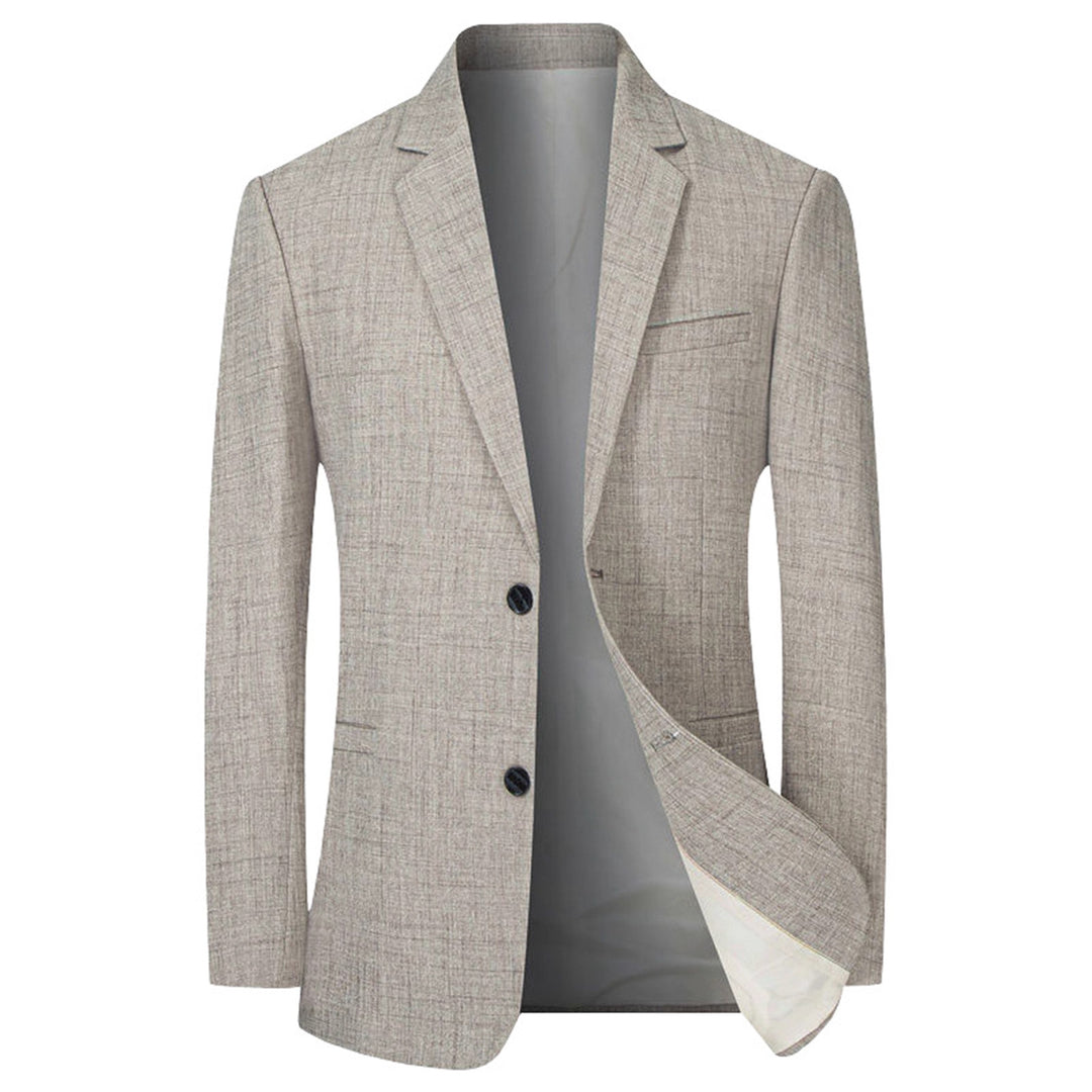 Herren eleganter, strukturierter Blazer mit modernem Schnitt Drune