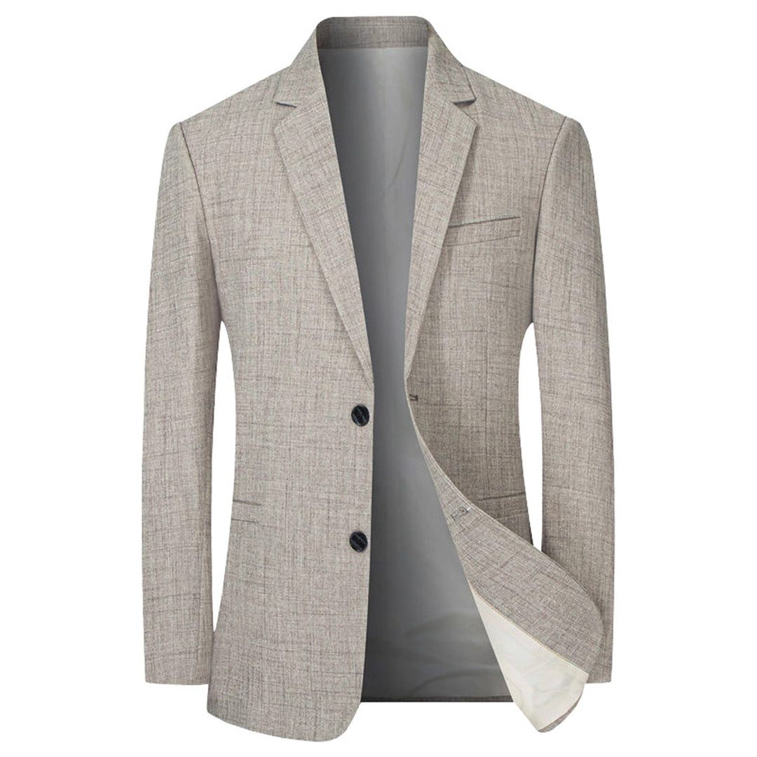 Herren eleganter, strukturierter Blazer mit modernem Schnitt Drune