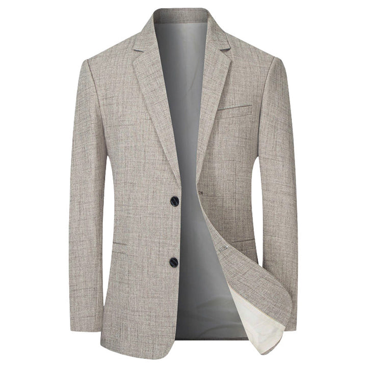 Herren eleganter, strukturierter Blazer mit modernem Schnitt Drune