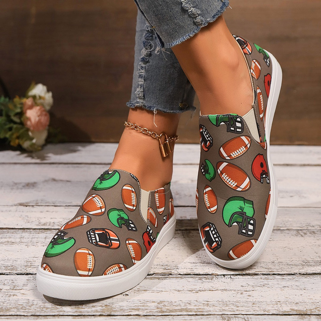 Damen Freizeit-Sneaker mit sportlichem Motiv Drune