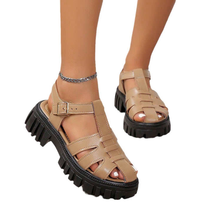 Damen Freizeit-Sandalen mit strukturiertem Obermaterial und rutschfester Sohle Drune