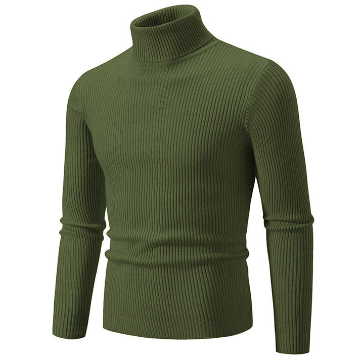 Herren feiner Rollkragenpullover aus langlebigem Strickmaterial Drune