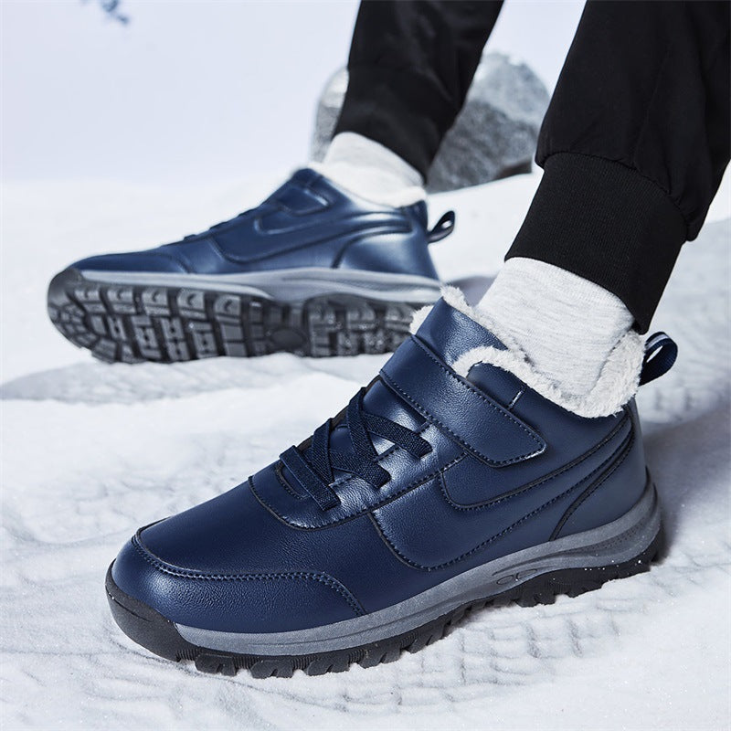 Damen Warmgefütterte Winterstiefel mit rutschfester Sohle und verstellbarem Klettverschluss Drune