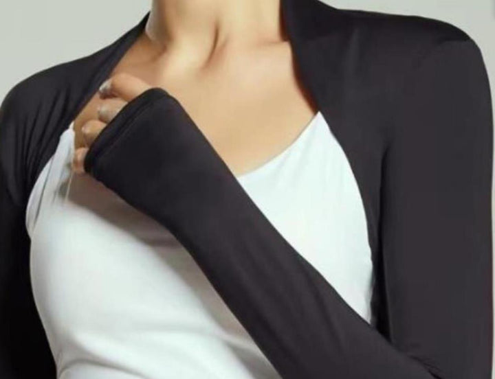 Damen elegante offene Strickjacke im sportlichen Stil Drune