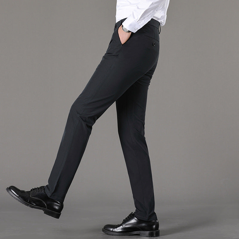 Herren schicke Chinohose mit slim fit Schnitt und elastischer Bund Drune