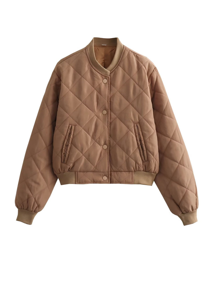 Damen gesteppte Übergangsjacke mit modernem Schnitt und praktischen Taschen Drune