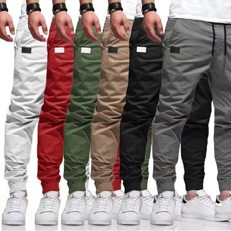 Herren nan funktionale Cargo-Joggerhose mit schmal zulaufendem Bein, elastischem Bund und eingelassenen Reißverschlusstaschen Drune