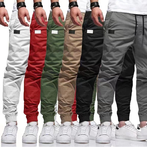 Herren nan funktionale Cargo-Joggerhose mit schmal zulaufendem Bein, elastischem Bund und eingelassenen Reißverschlusstaschen Drune