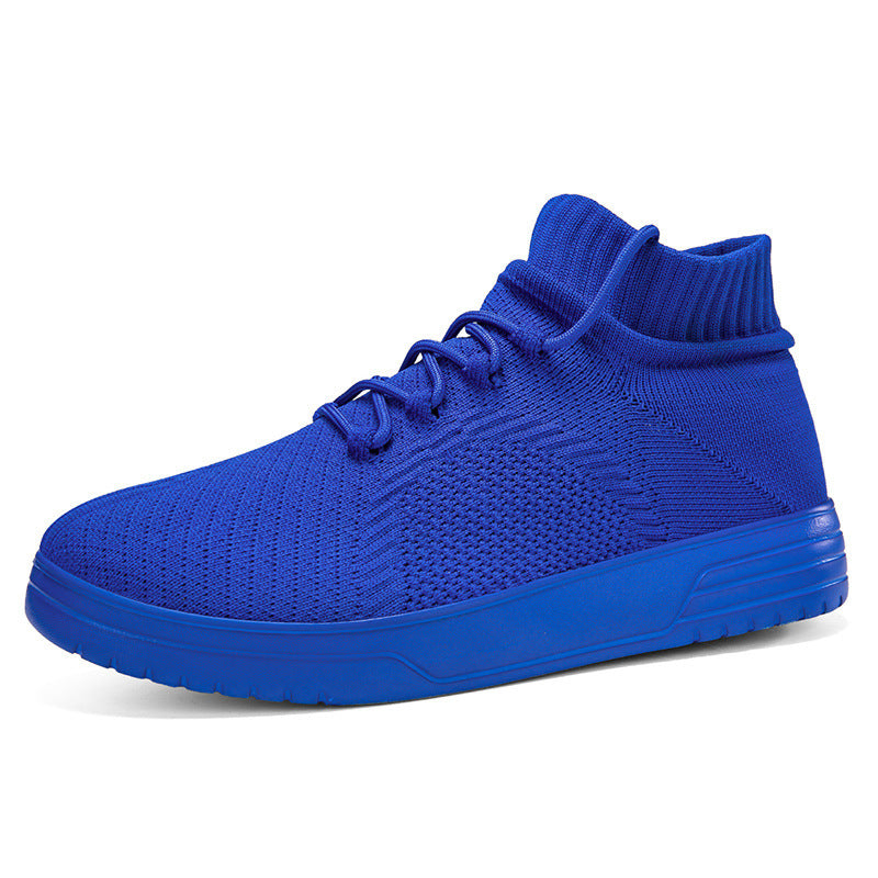 Damen Hohe Sneaker aus atmungsaktivem Strickmaterial Drune