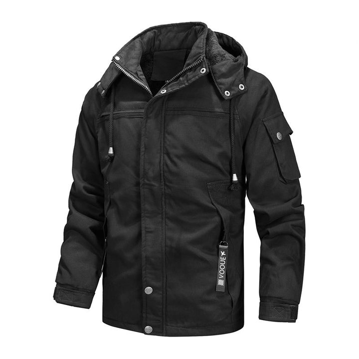 Herren Winterjacke mit abnehmbarer Kapuze Drune