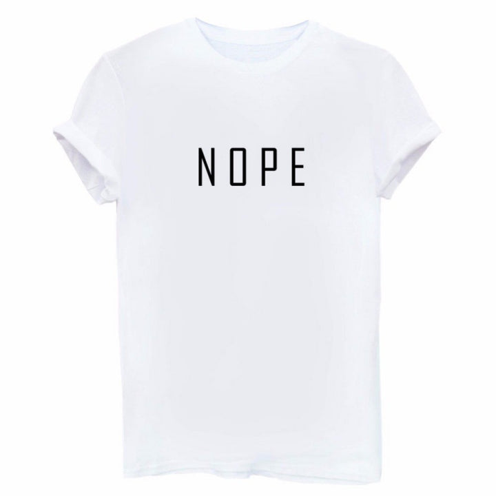 Damen T-Shirt mit modernem auffälligem Schriftzug Drune