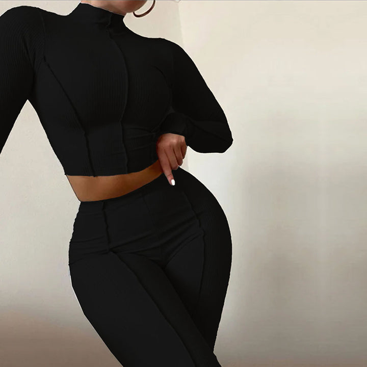 Damen Sportliches Set mit figurschmeichelnder Passform und langem Arm Drune