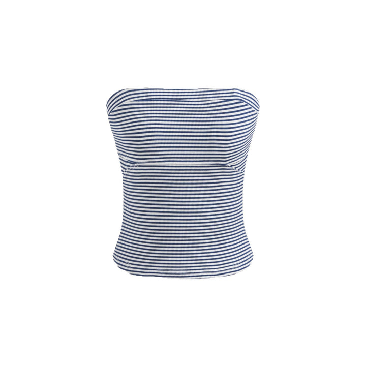 Damen Bandeau-Top mit feinen Streifen Drune