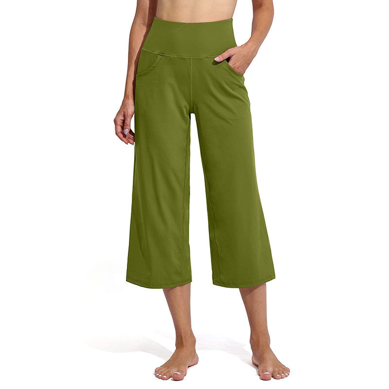 Damen Bequeme Sportliche Culotte mit hohem Bund und praktischen Taschen Drune