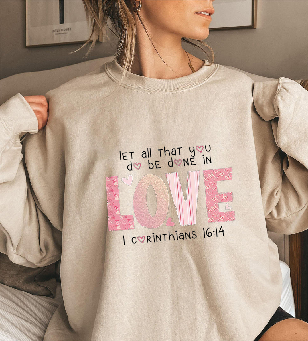 Damen Sweatshirt mit inspirierendem Druck und bequemer Passform Drune