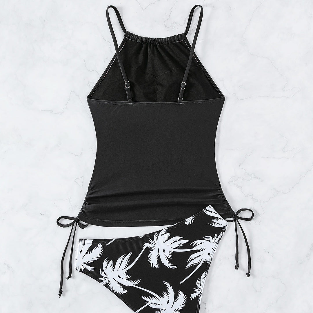 Damen Tankini mit elegantem Palmenmotiv Drune