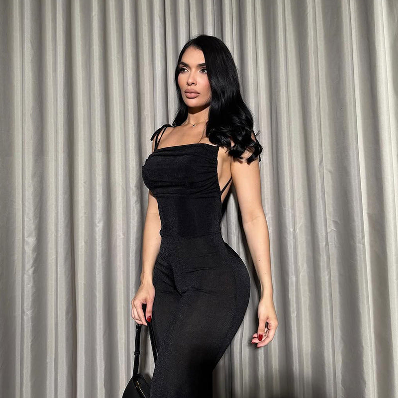 Damen Eleganter Jumpsuit mit figurformendem Schnitt Drune