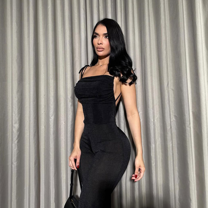 Damen Eleganter Jumpsuit mit figurformendem Schnitt Drune