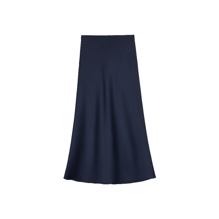 Damen Eleganter Maxirock aus hochwertigem fließendem Material mit weitem Schnitt Drune