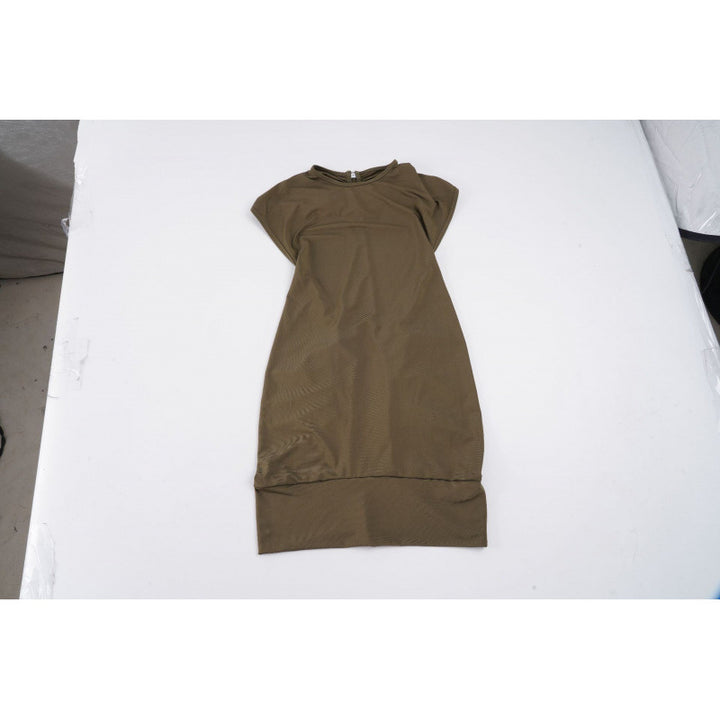 Damen Elegantes Bodycon Kleid mit kurzen Ärmeln und lässiger Passform Drune