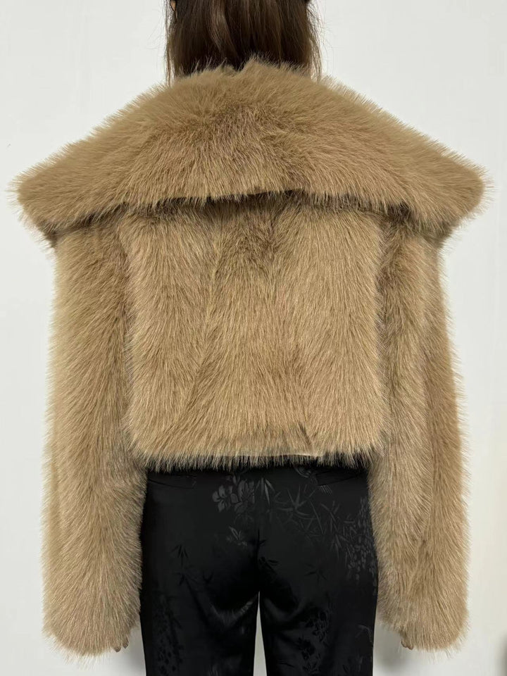 Drune | Kunstpelzjacke - Glamouröse Abendoberbekleidung - Polyester-Mischung - Schicke Winterbekleidung