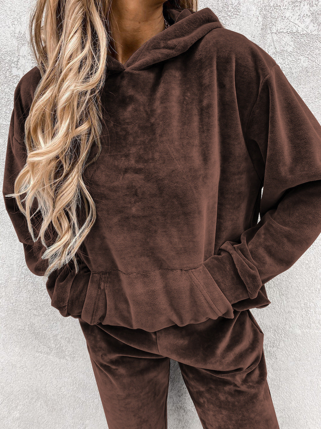 Damen modisches Fleece-Jogging-Set Drune