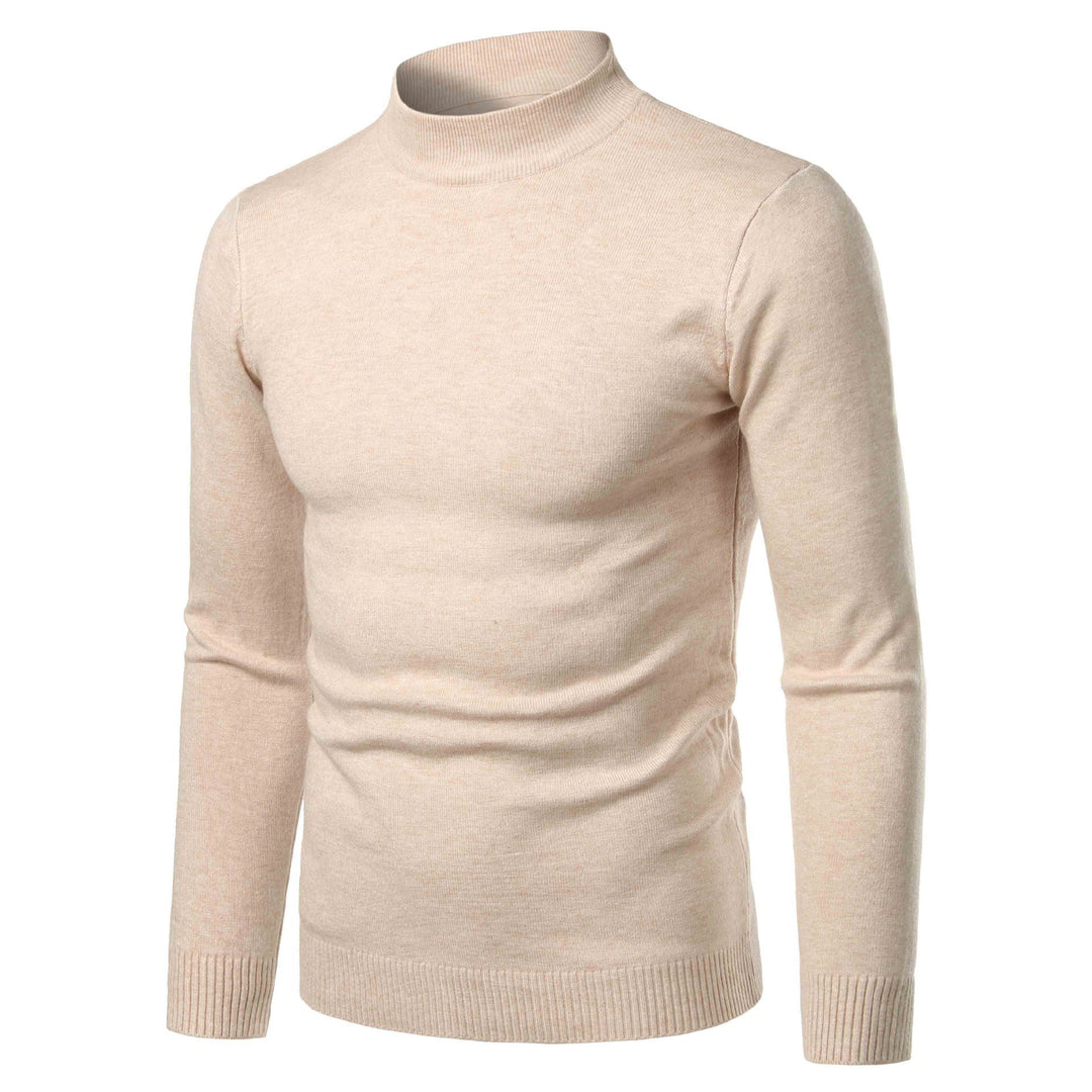 Herren warme Rollkragenpullover aus feinem Strickmaterial Drune
