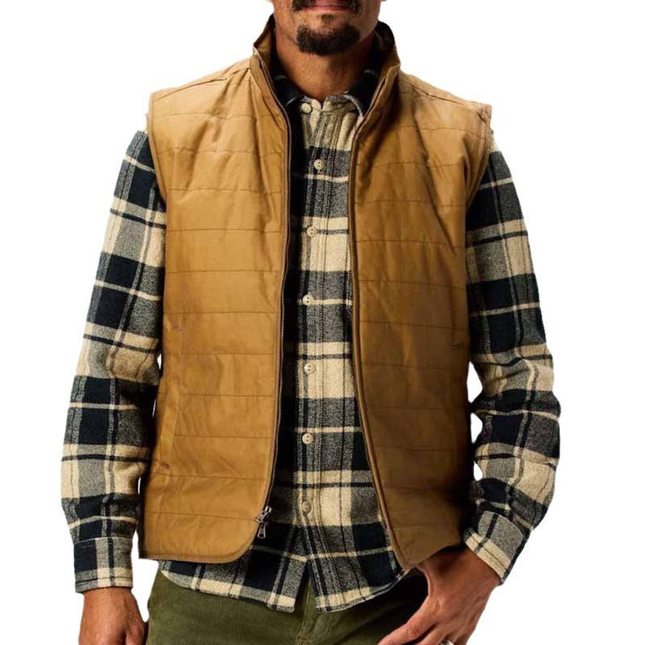 Herren gesteppte Weste mit modernem Schnitt und funktionalen Taschen Drune
