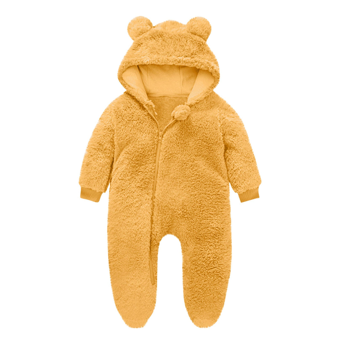 Kleinkind Fleece Overall mit Bärenohren Drune