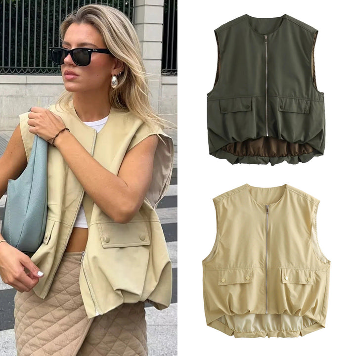 DruneMODE | Lockere Freizeit Cardigan Weste Tank Top