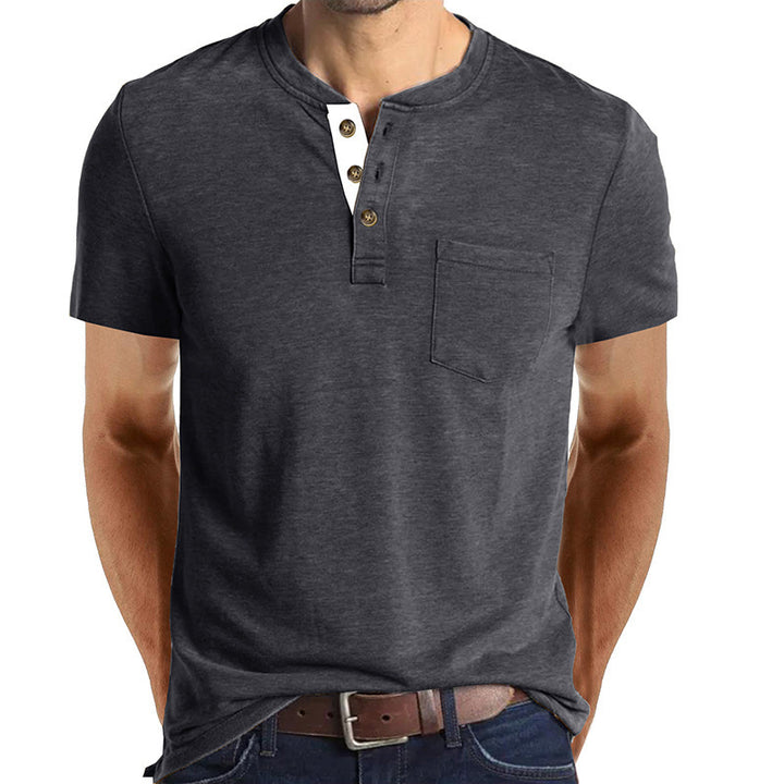 Stylisches Herren Henley-Shirt Drune