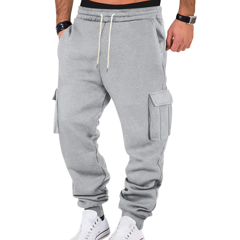 Herren Cargo-Sweatpants mit elastischem Bund und praktischen Seitentaschen Drune