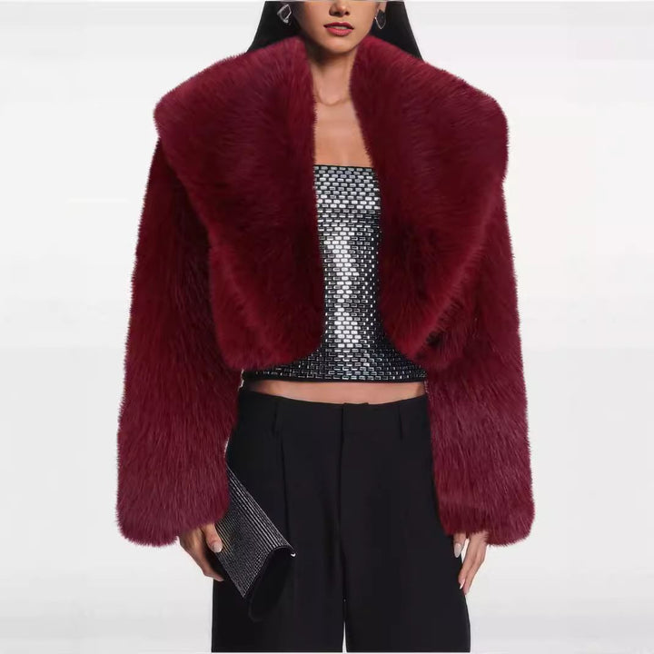Drune | Kunstpelzjacke - Glamouröse Abendoberbekleidung - Polyester-Mischung - Schicke Winterbekleidung